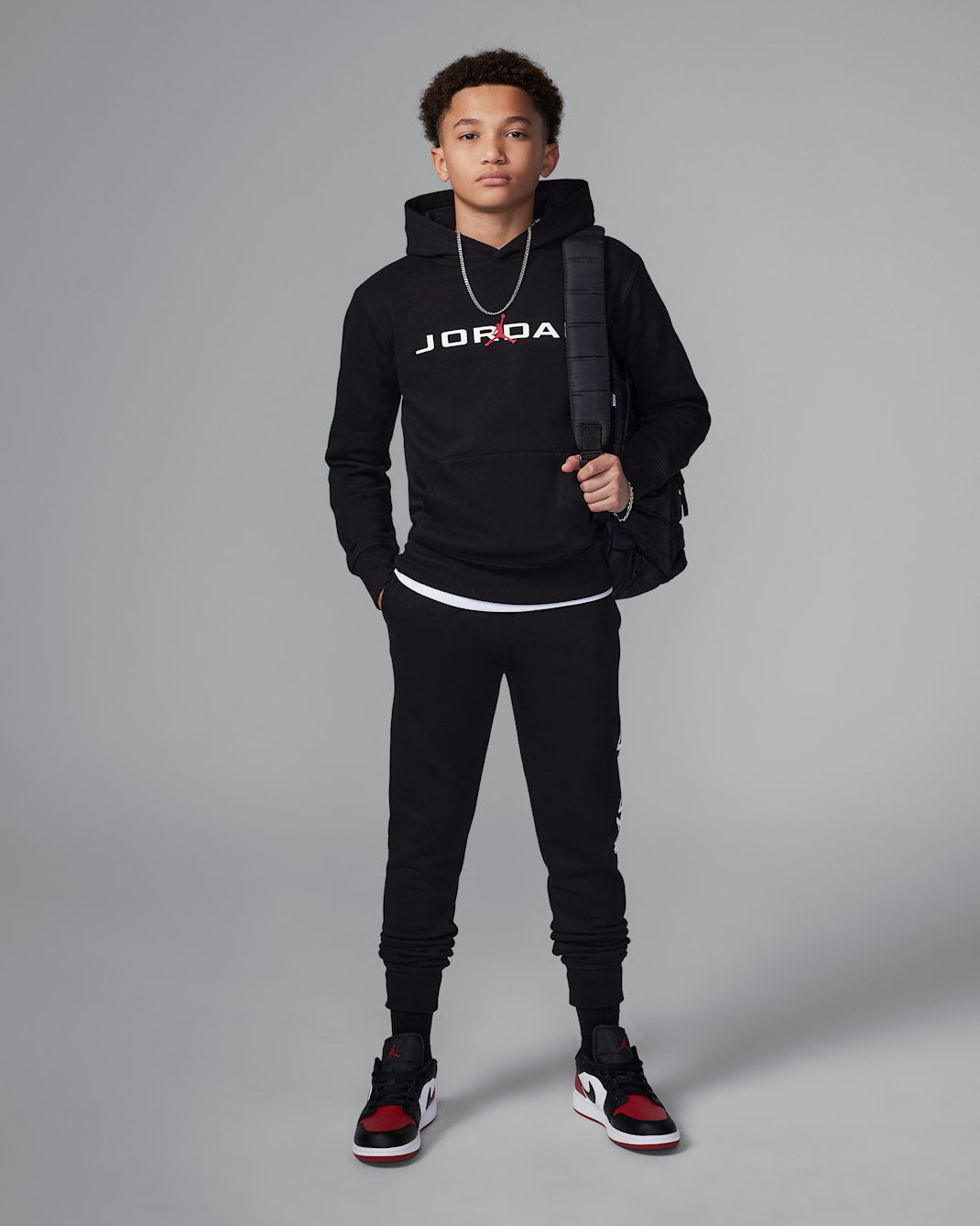 Jordan Felpa pullover con cappuccio Baseline – Ragazzo/a