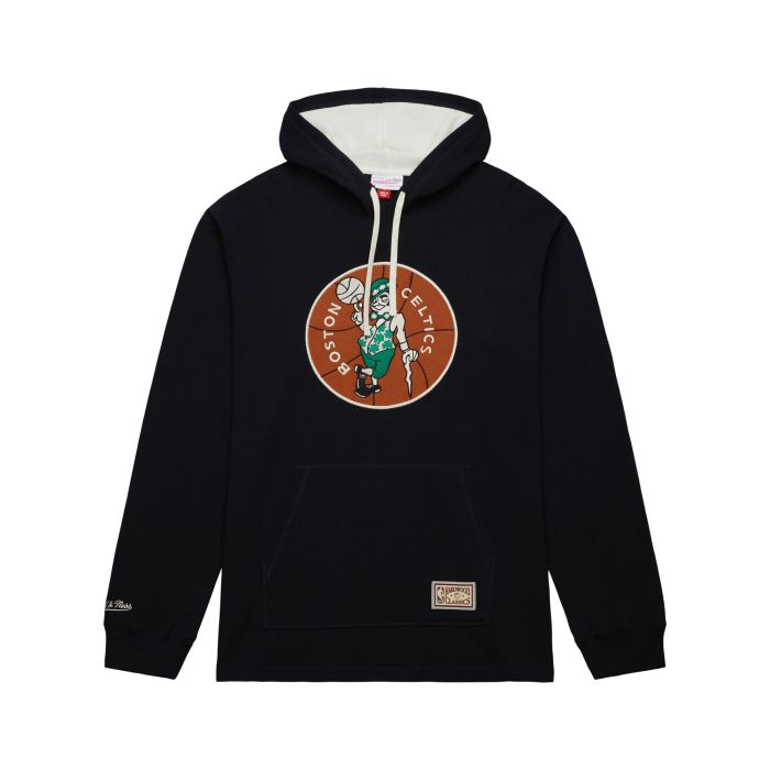 Mitchell & Ness Felpa con cappuccio leggera con logo vintage Boston Celtics LS8053-CE