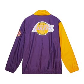 Mitchell & Ness Giacca a vento foderata retrò Los Angeles Lakers OJZP5517