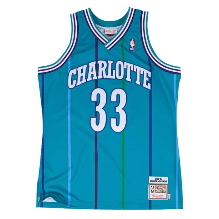 MITCHELL & NESS Alonzo Mourning 1992-93 Authentic Jersey Charlotte Hornets SMJYGS18148