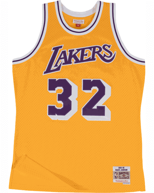 MITCHELL & NESS Maglia Magic Johnson 1984 Swingman SMJYGS18175
