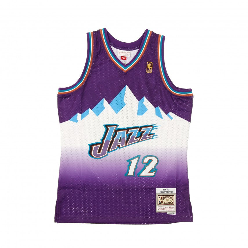 MITCHELL & NESS nba swingman jersey n.12 john stockton 1996-97 Utah Jazz SMJYGS18217