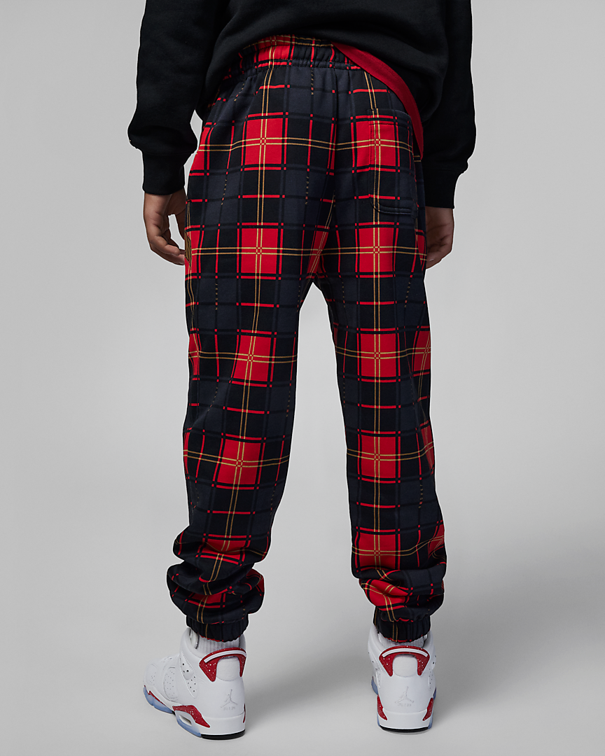 Jordan Brooklyn Fleece Plaid Jogger Pants 95B921-023