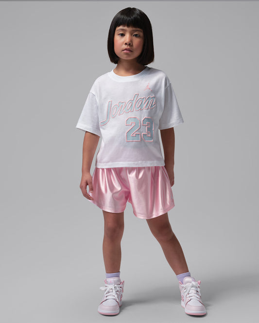 Jordan Little Kids' Flowy Durasheen 2-Piece Shorts Set