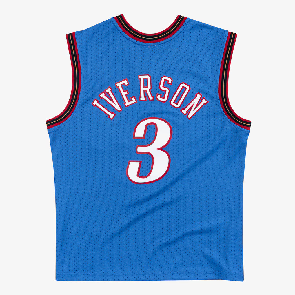 Allen Iverson Philadelphia 76ers 1999-00 Royal Swingman Player Jersey