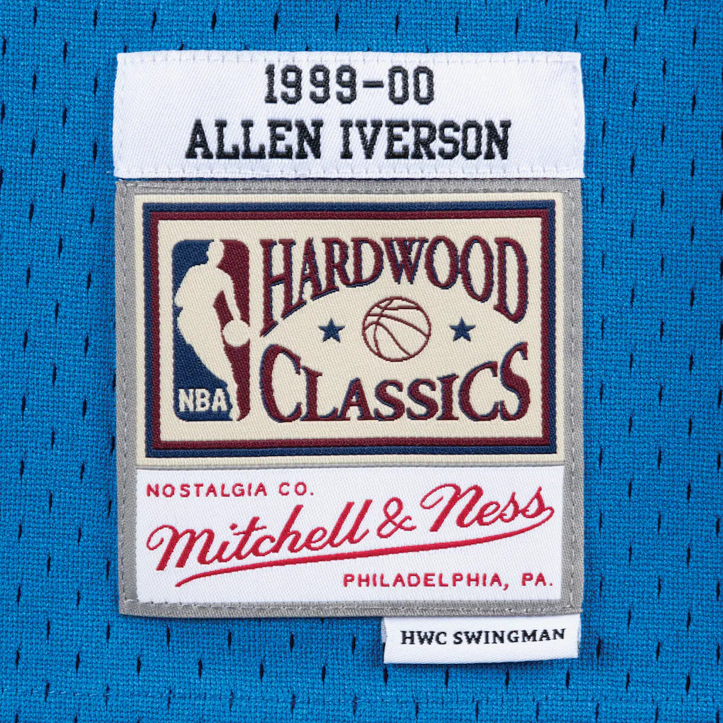 Allen Iverson Philadelphia 76ers 1999-00 Royal Swingman Player Jersey