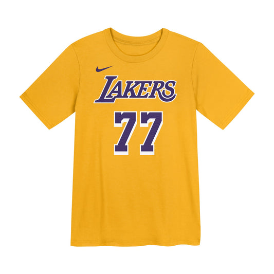 NIKE T-shirt Los Angeles Lakers Icon Name & Number - Luka Doncic - EZ2M1BCMW