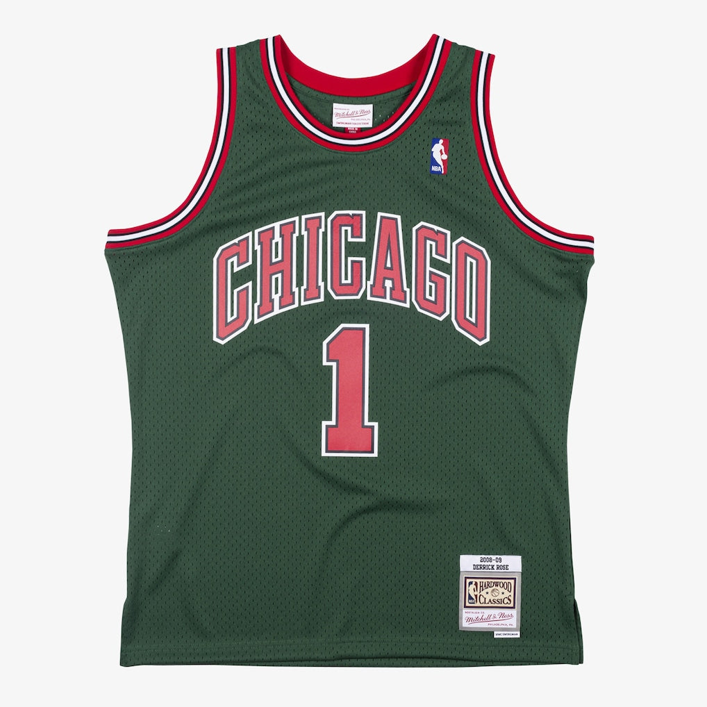 Derrick Rose Chicago Bulls 2008-09 Green Swingman Jersey