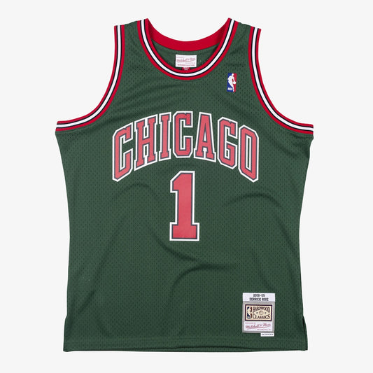 Derrick Rose Chicago Bulls 2008-09 Green Swingman Jersey