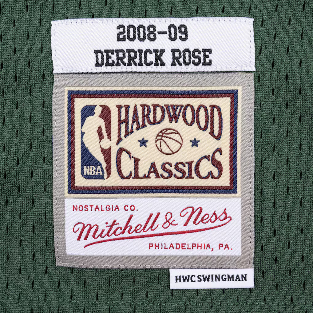 Derrick Rose Chicago Bulls 2008-09 Green Swingman Jersey
