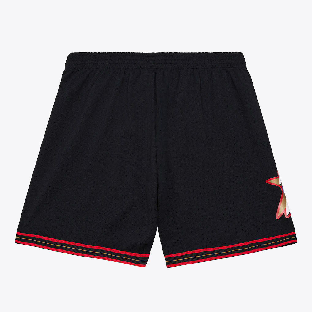 Philadelphia 76ers 2000-01 Black Swingman Basketball Shorts