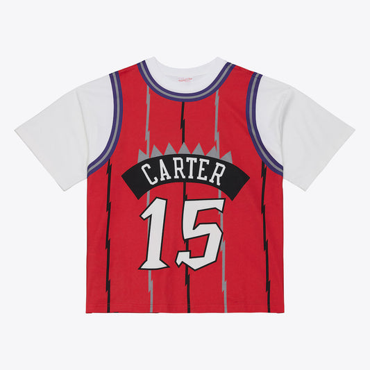 Vince Carter Toronto Raptors 1998-99 Red Best In Class Jersey T-Shirt Mitchell & Ness