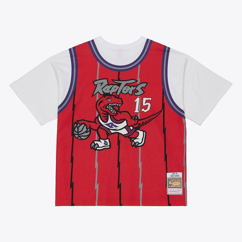 Vince Carter Toronto Raptors 1998-99 Red Best In Class Jersey T-Shirt Mitchell & Ness