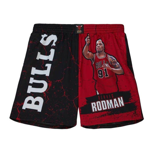 MITCHELL & NESS Player Burst Mesh Shorts Chicago Bulls Dennis Rodman PSHR5009